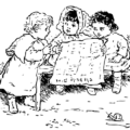 children reading newspaper free clipart