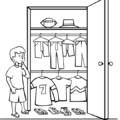 closet clothes decide free clipart