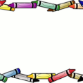 crayon border free clipart