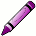 crayon purple free clipart