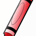 crayon red free clipart