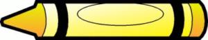 crayon yellow free clipart