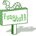 fun stuff worm sign green free clipart