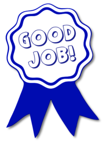 good job blue ribbon free clipart