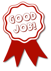 good job red ribbon free clipart