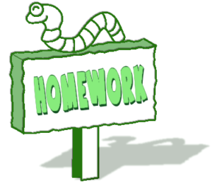 homework green sign free clipart