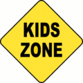 kids zone sign free clipart