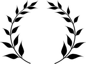 laurel wreath black free clipart