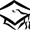 mortarboard bw free clipart