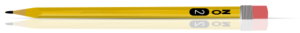 no2 pencil on shiny desk free clipart