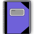 notebook blue free clipart