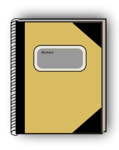 notebook free clipart