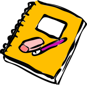 notebook yellow free clipart