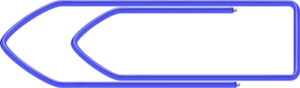 paper clip blue free clipart
