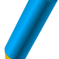 pencil stubby blue free clipart