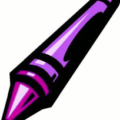 purple crayon free clipart