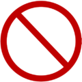 red crossed out circle do not free clipart