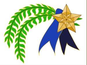 ribbon gold w florish free clipart