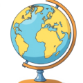 rotary model world globe free clipart image