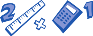 ruler and calculator math free clipart