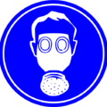 safety breathing mask required sign free clipart