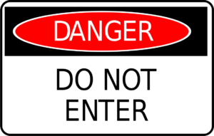 safety danger do not enter sign free clipart