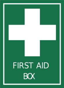 safety first aid box sign free clipart