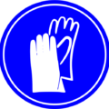 safety gloves required sign free clipart