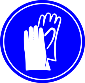 safety gloves required sign free clipart