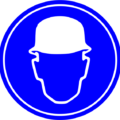 safety hard hat reequired sign free clipart