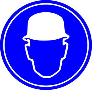 safety hard hat reequired sign free clipart