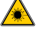 safety yellow laser exposition danger free clipart