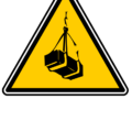 safety yellow overhead crane suspended loads free clipart