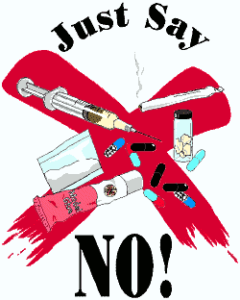 say no drugs free clipart