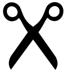scissors black free clipart