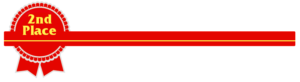 second place red banner free clipart