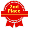 second place red free clipart