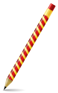 striped pencil free clipart