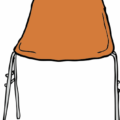 student chair front view free clipart