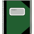 subject book green free clipart