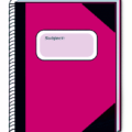 subject book pink free clipart