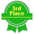 third place green free clipart