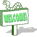 welcome sign green free clipart