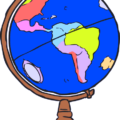 world globe colorful free clipart