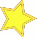 yellow gold star free clipart