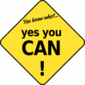 yes you can yellow sign free clipart